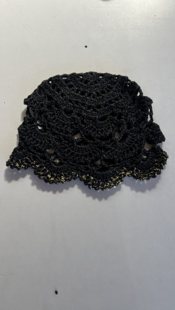 Casquete abanico a crochet