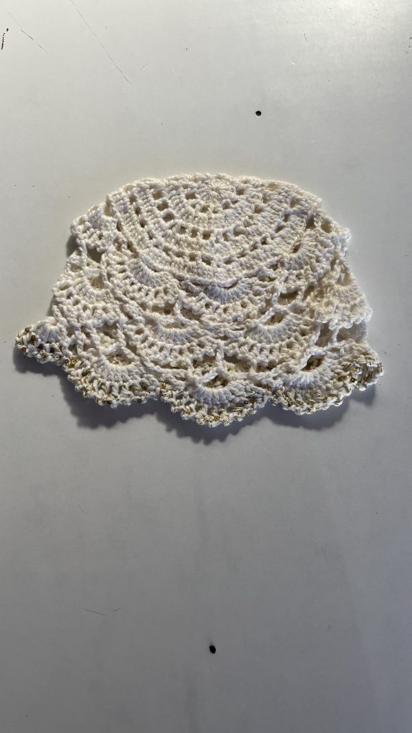 Casquete abanico a crochet - Imagen 2