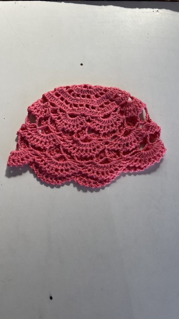Casquete abanico a crochet - Imagen 4