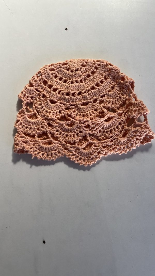 Casquete abanico a crochet - Imagen 3