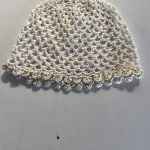 Casquete a crochet  modelo malla.