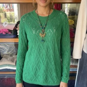 Poleron lana alpaca calado